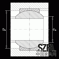 關(guān)節(jié)軸承 GE10-PB, 根據(jù) DIN ISO 12 240-1 標(biāo)準(zhǔn)，尺寸系列 K，需維護(hù)