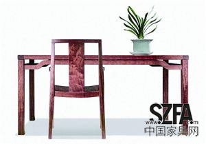 帶有明式家具特有遺韻的曲美如是系列家具參展2013年米蘭家具展。